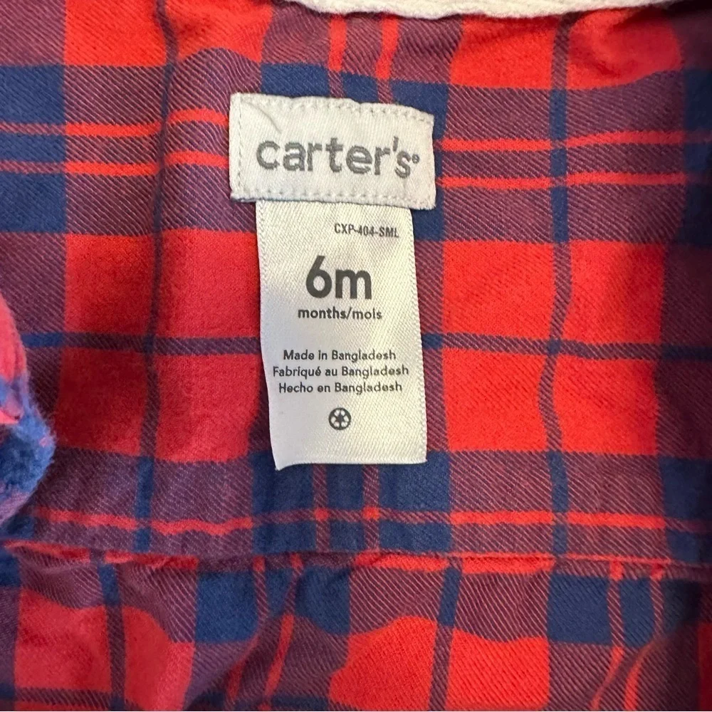 🌟3/$20🌟 Carter’s Baby Boy Plaid Button Down Shirt